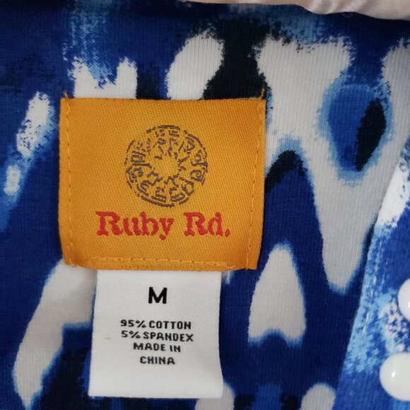 Blue batik top - Picture 2 of 2